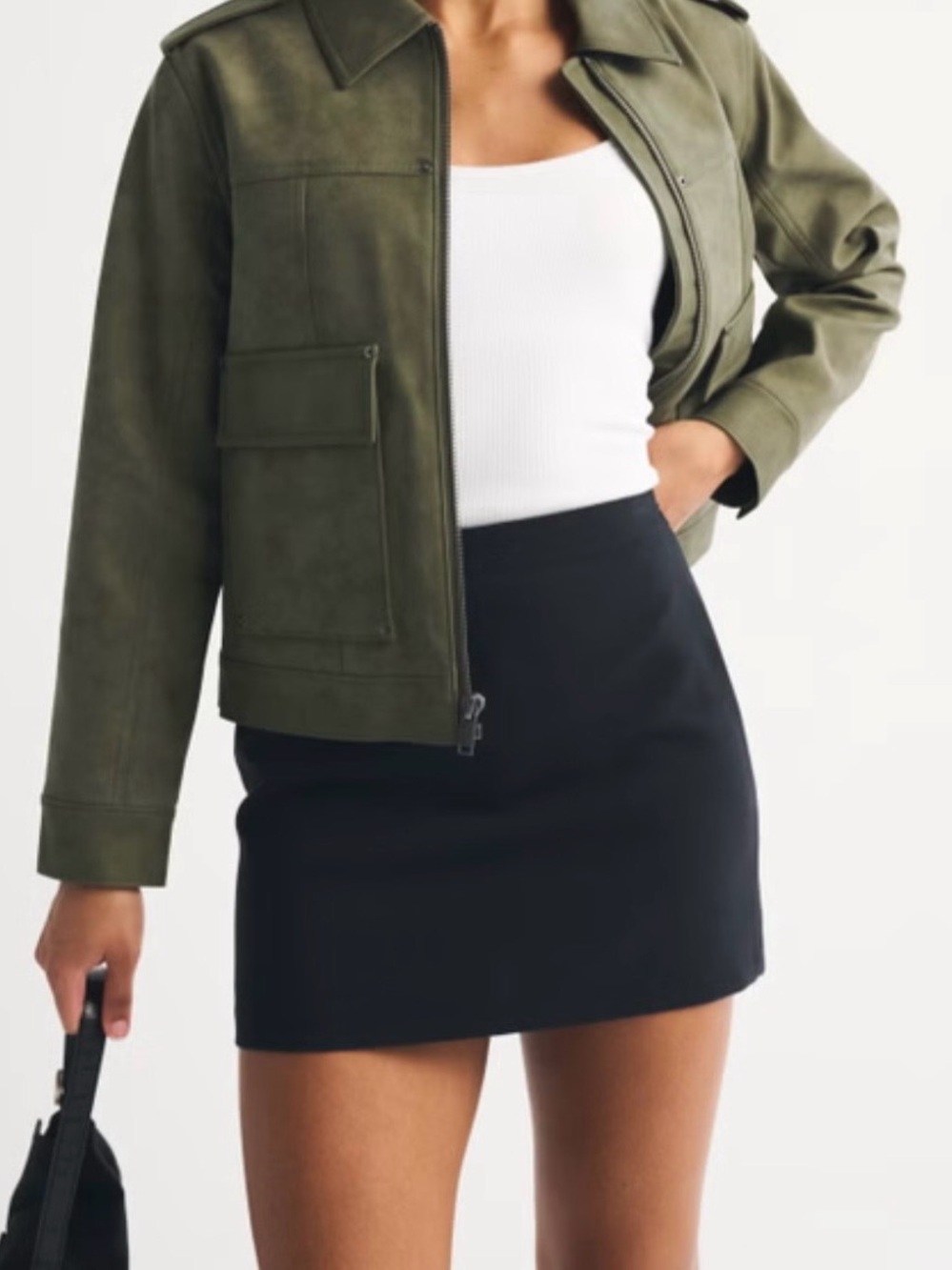 Abercrombie & Fitch Black Mini Skirt